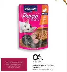 Carrefour Vitakraft - pochon poésie pour chats offre