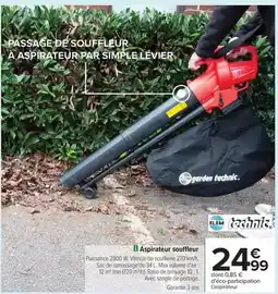 Carrefour Technic - aspirateur souffleur offre