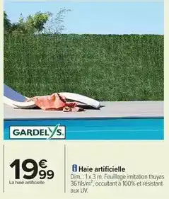 Carrefour Dim - haie artificielle offre