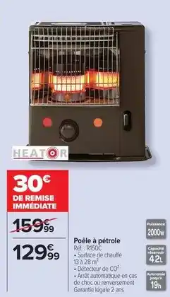 Carrefour Poêle à pétrole réf. : rigo offre