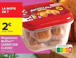 Carrefour Carrefour - magdalenas muffins offre