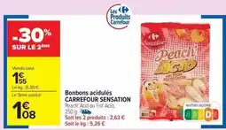 Carrefour Carrefour - bonbons acidules sensation offre