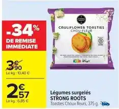 Carrefour Strong roots - légumes surgelés offre
