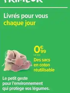 Carrefour Le petit geste pour l'environnement qui protège vos légumes offre