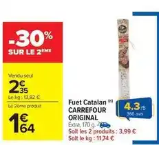 Carrefour Carrefour - fuet catalan offre