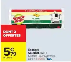 Carrefour Scotch - éponges offre