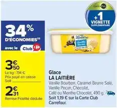 Carrefour La laitière - glace offre