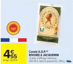 Carrefour Fini - comté a.o.p offre