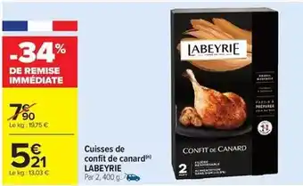 Carrefour Labeyrie - cuisses de confit de canard offre