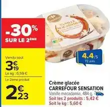 Carrefour Carrefour - crème glacée offre