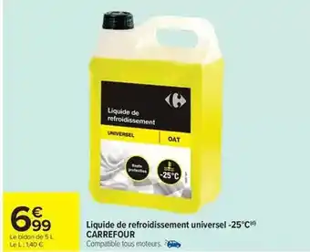 Carrefour Carrefour - liquide de refroidissement universel offre