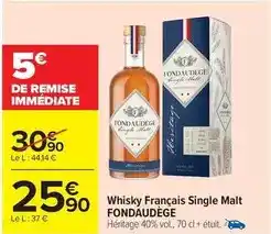 Carrefour Heritage - whisky français single malt offre