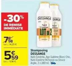 Carrefour Dessange - shampooing offre