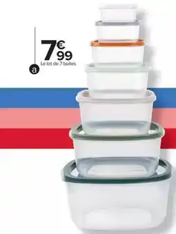 Carrefour Lot de 7 boites offre