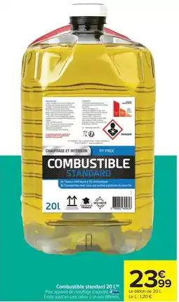 Carrefour Tous - combustible standard offre