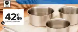 Carrefour Tous - lot de 3 casseroles offre