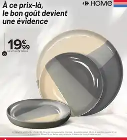 Carrefour Carrefour - la service vaisselle 12 plis offre