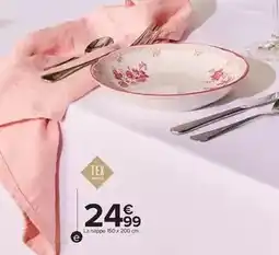 Carrefour Tex - nappe 150 x 200 cm offre