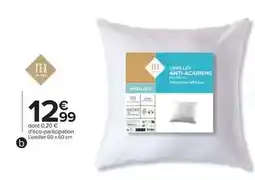 Carrefour Tex - oreiller anthracariens homme offre