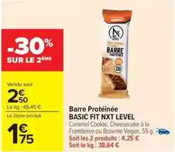 Carrefour Nestlé - barre protéinée basic fit nxt offre