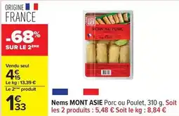 Carrefour Mont asie - nems offre