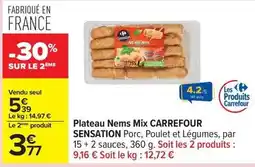 Carrefour Carrefour - plateau nems mix offre