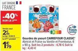 Carrefour Carrefour - gourdes de yaourt offre