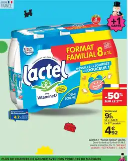 Carrefour Lactel - lait uat offre