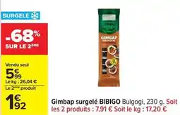 Carrefour Bibigo - gimbap surgelé offre