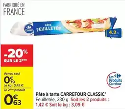 Carrefour Carrefour - pâte à tarte offre