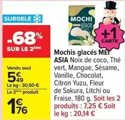 Carrefour Sakura - mochis glacés mer offre