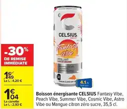 Carrefour Orange - boisson energisante offre
