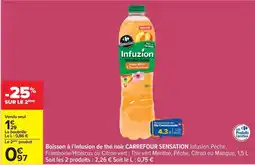 Carrefour Carrefour - boisson à l'infasion de thé noir sensation offre