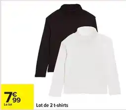 Carrefour Lot de 2 t-shirts offre