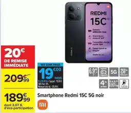 Carrefour Total - smartphone 15c 5g noir offre