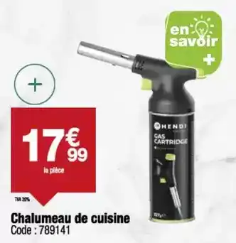 Promocash Hendi - chalumeau de cuisine offre