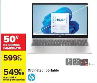 Carrefour Hp - ordinateur portable offre