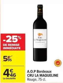 Carrefour A.o.p bordeaux offre
