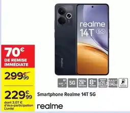 Carrefour Realme - smartphone 14t 5g offre