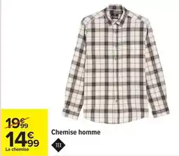 Carrefour Tex - chemise homme offre