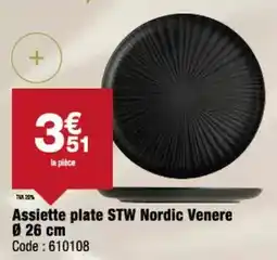 Promocash Assiette plate nordic venere ø 26 cm offre