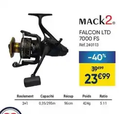 Pacific Pêche Falcon ltd 7000 fs offre