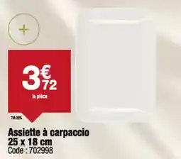 Promocash Assiette à carpaccio 25 x 18 cm offre