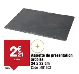 Promocash Assiette de présentation ardoise 24 x 32 cm offre