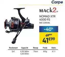 Pacific Pêche Carpe offre