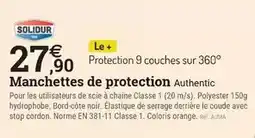 Espace emeraude Solidur - manchettes de protection offre