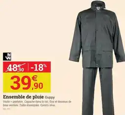 Espace emeraude Ensemble de pluie offre