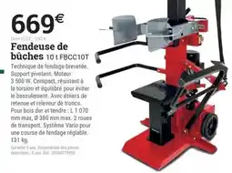 Espace emeraude Fendeuse de bûches offre