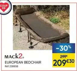 Pacific Pêche European bedchair offre