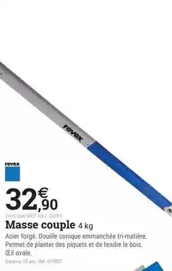 Espace emeraude Revex - masse couple offre